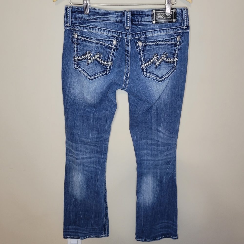 Miss Me Embellished Boot Cut Denim Size 31 - Picture 3 of 7